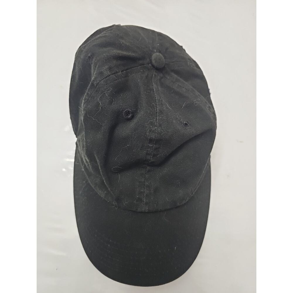Gelante Cotton Trucker Hat Baseball Cap Plain Full Black One Size ADJUSTABLE